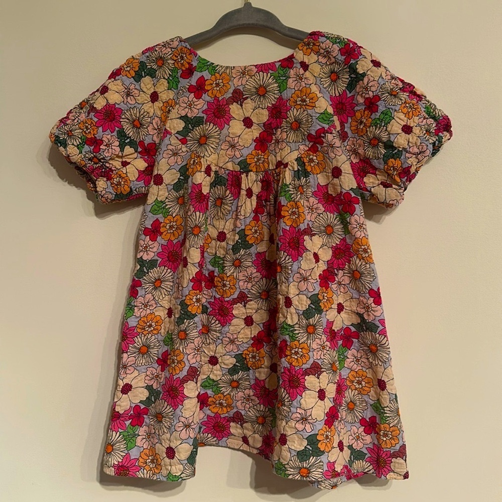 Muti color flower dress by Zara